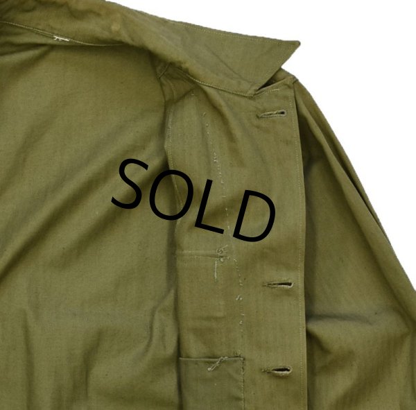 画像5: 程度良好!【40's】【ビンテージ】米軍実物【M43】【HBT】ジャケット【カバーオール】【34R】  (5)