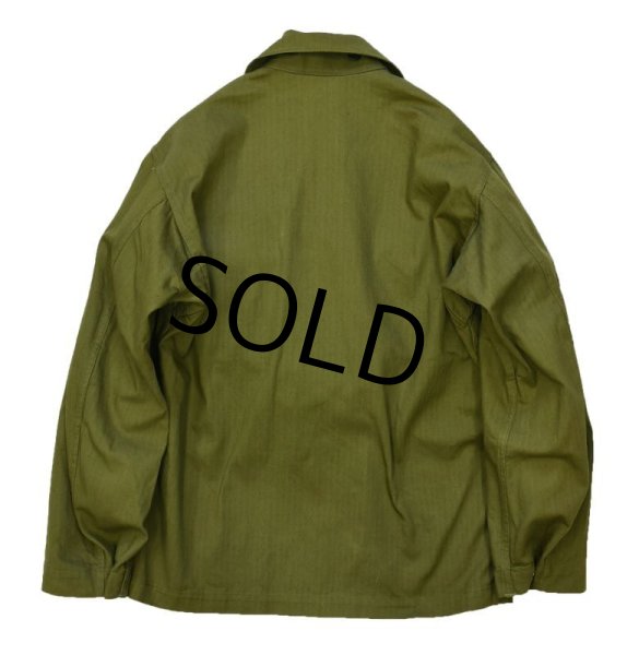 画像4: 程度良好!【40's】【ビンテージ】米軍実物【M43】【HBT】ジャケット【カバーオール】【34R】  (4)