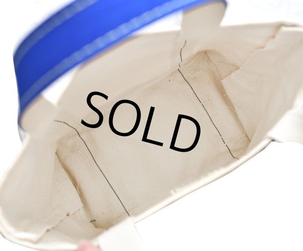 画像4: ほぼ未使用‼【USA製】【ビンテージ】LLビーン 【L.L.bean】【白×青】キャンバス【トートバッグ】【L.L.ビーン】  (4)