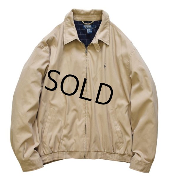 画像4: 【ラルフローレン】【ベージュ】【コットンブルゾン】スウィングトップ【サイズXL】  (4)