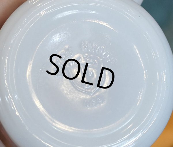 画像2: ビンテージ【FEDERAL】フェデラル【ANDY WALSH】アドバタイジングマグ【ミルクガラス】【マグカップ】  (2)