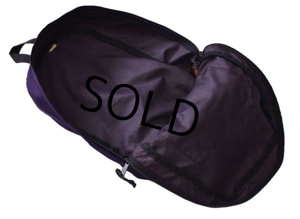 画像4: 90's【ビンテージ】【USA製】紫【jansport】ジャンスポーツ【ボトムレザー】【デイパック】【リュックサック】  (4)