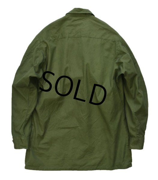 画像3: 60's【ビンテージ】ステンシル入り【米軍実物】【リップストップ】【ジャングルファティーグシャツ】【ファティーグジャケット】【M-Long】  (3)