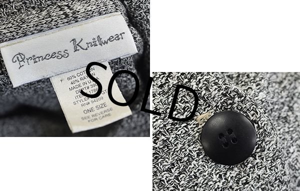 画像2: 【USA製】【ドルマンスリーブ】霜降りグレー【カーディガン】【レディース古着】  (2)