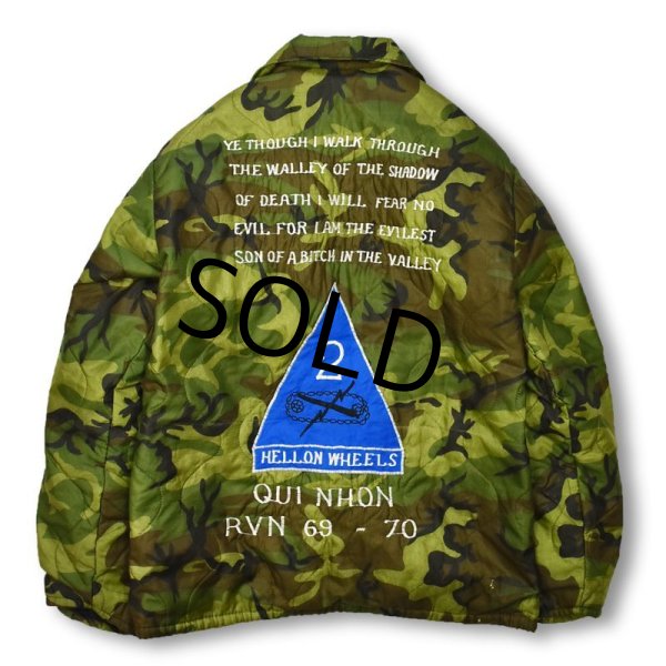 画像3: 【ビンテージ】【60's】 カモフラ【ベトジャン】70's ベトナム スーベニアジャケット 【キルティングポンチョライナー】   (3)