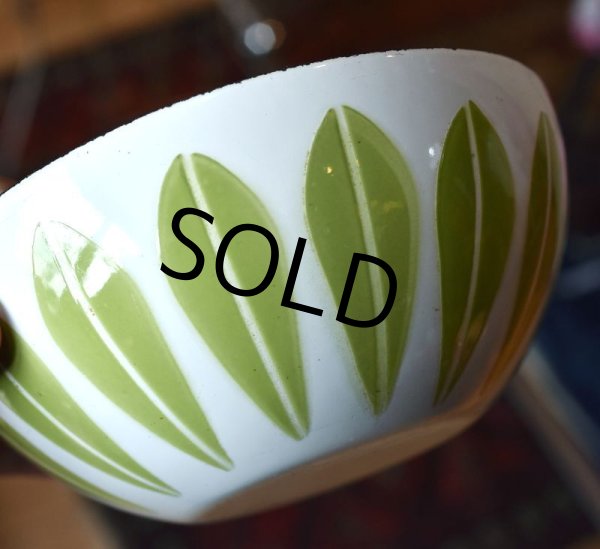 画像4: 【北欧】【キャサリンホルム】【ロータス】【ホーロー】【エナメルボウル】【白ｘ緑】【１４cm】 (4)