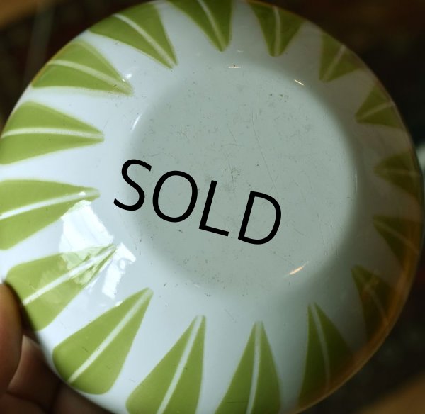 画像3: 【北欧】【キャサリンホルム】【ロータス】【ホーロー】【エナメルボウル】【白ｘ緑】【１４cm】 (3)