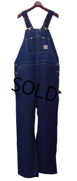 画像3: 90's デッドストック【ビンテージ】USA製【カーハート】デニム【オーバーオール】46X32  (3)