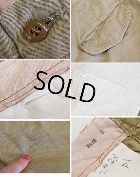 画像2: 60's【米軍実物】【ビンテージ】USAF【２タック】【チノショーツ】【ショートパンツ】【W30程度】  (2)