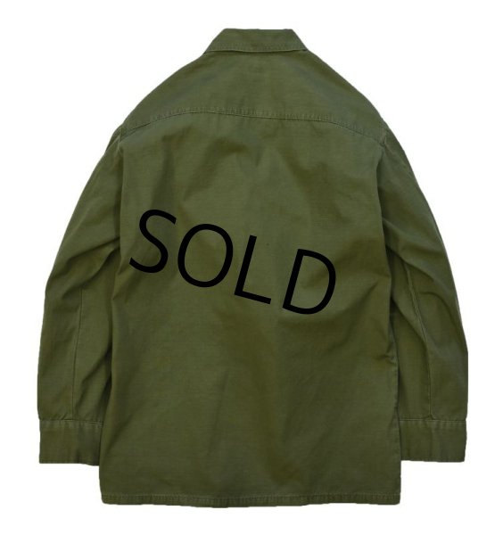 画像3: 70's【ビンテージ】【米軍実物】【リップストップ】【ジャングルファティーグシャツ】【ファティーグジャケット】【S-SHORT】  (3)