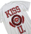 画像1: 【USA製】【未使用品】【ビンテージ】【KISS U】【白】【ビッグサイズTシャツ】レディース古着  (1)