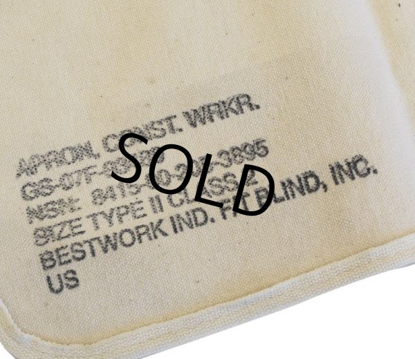 画像2: デッドストック【ビンテージ】【米軍実物】【メカニクスエプロン】ツールエプロン ワークエプロン   (2)