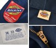 画像3: 【デッドストック】USA製【ビンテージ】【ディッキーズ】【Dickies】【ネイビー・紺】【ワークパンツ】【36×33】  (3)