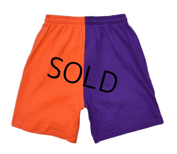 画像3: 90's USA製【ビンテージ】デッドストック【チャンピオン】【オレンジｘ紫】トレーニングパンツ【ショートパンツ】【ボーイズＸＬ】【18-20】  (3)