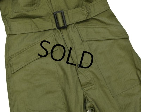 画像8: 【デッドストック】40's【ビンテージ】u.s.army【米軍実物】【M-43】HBT【ヘリンボーン】【オールインワン】【つなぎ】【38R】  (8)