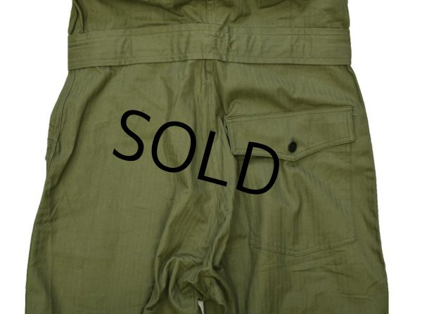 画像7: 【デッドストック】40's【ビンテージ】u.s.army【米軍実物】【M-43】HBT【ヘリンボーン】【オールインワン】【つなぎ】【38R】  (7)