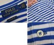 画像2: 【ラルフローレン】【青ｘ白】【ボーダー柄】【ポロシャツ】POLO ralph lauren【サイズＭ】  (2)