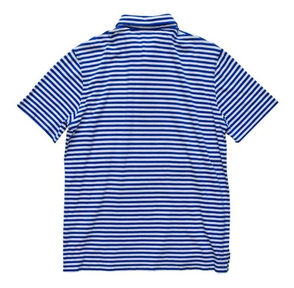 画像3: 【ラルフローレン】【青ｘ白】【ボーダー柄】【ポロシャツ】POLO ralph lauren【サイズＭ】  (3)