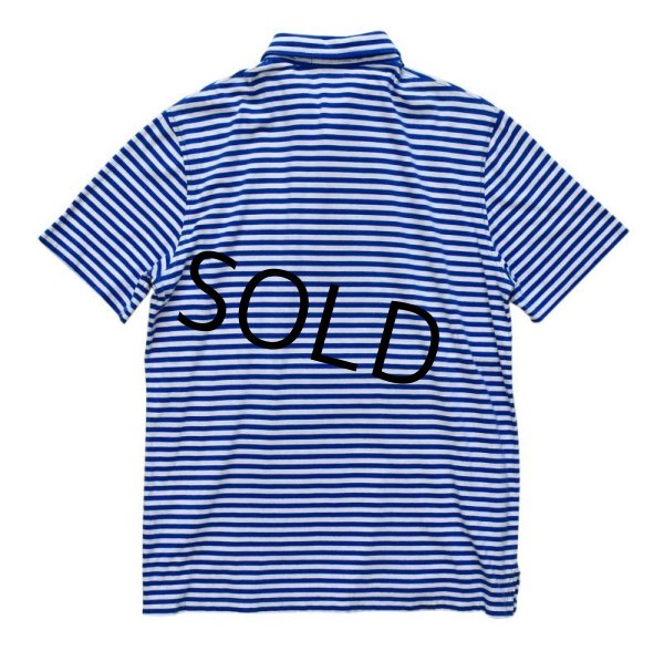 画像3: 【ラルフローレン】【青ｘ白】【ボーダー柄】【ポロシャツ】POLO ralph lauren【サイズＭ】  (3)