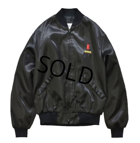 画像1: 【USA製】【ビンテージ】【黒】【OFFICIAL PRODUCT】ミケロブ【ナイロンジャケット】ジップアップブルゾン【サイズＭ】  (1)