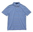 画像1: 【ラルフローレン】【青ｘ白】【ボーダー柄】【ポロシャツ】POLO ralph lauren【サイズＭ】  (1)