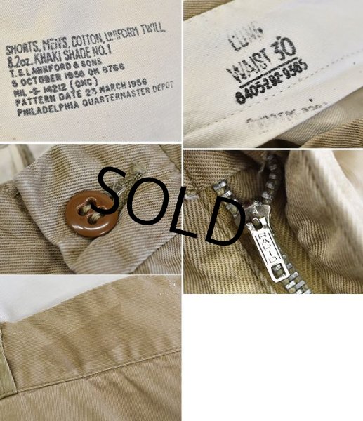画像2: 50's【米軍実物】U.S.army【ビンテージ】【チノショーツ】【ショートパンツ】【W30】  (2)