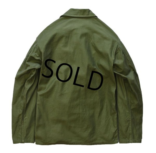 画像3: 【60's】【米軍実物】ビンテージ【U.S.ARMY】【OG107】平ボタン【ユーティリティシャツ】【サイズ S】  (3)
