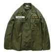 画像1: 【60's】【米軍実物】ビンテージ【U.S.ARMY】【OG107】平ボタン【ユーティリティシャツ】【サイズ Ｓ】  (1)