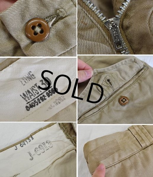 画像3: 50's【米軍実物】U.S.army【ビンテージ】【チノショーツ】【ショートパンツ】【W30 Long】  (3)