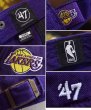 画像2: 【ビンテージ】NBA【Los Angeles・LAKERS】【ロサンゼルス・レイカーズ】【紫】【ベースボールキャップ】    (2)
