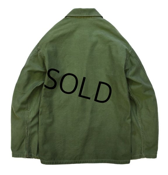 画像3: 【60's】【米軍実物】ビンテージ【U.S.ARMY】【OG107】平ボタン【ユーティリティシャツ】【サイズ Ｓ】  (3)