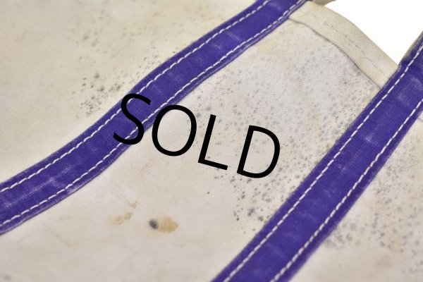 画像6: 80's~ ビンテージ【OLD トートバッグ】【紫×白】   (6)