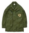 画像1: 60's【ビンテージ】【米軍実物】【ノンリップ】【ジャングルファティーグシャツ】【ファティーグジャケット】【S-R】  (1)