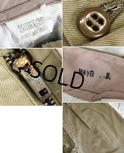 画像2: 60's【米軍実物】【ビンテージ】【チノショーツ】【ショートパンツ】【サイズ30-short】  (2)