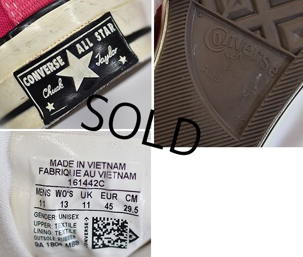 画像2: 【コンバース】converse【CT70】ラズベリー【チャックテイラー】【ハイカット】【サイズ 11】【29.5cm】  (2)