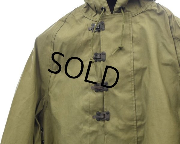 画像4: 【40's】【米軍実物】【ビンテージ】【U.S.ARMY】【フック】ウェットウェザーパーカー【レインパーカー】 【デッキパーカー】【サイズS】  (4)