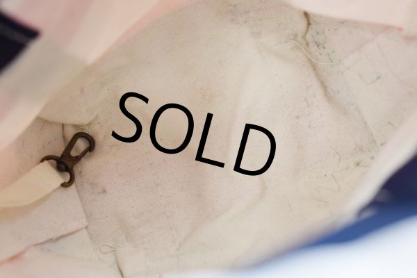 画像6: USA製【ビンテージ】ＬＬビーン  【L.L.bean】【ピンク×紺】【ボーダー柄】【天ファスナー】【トートバッグ】【ミニトート】  (6)