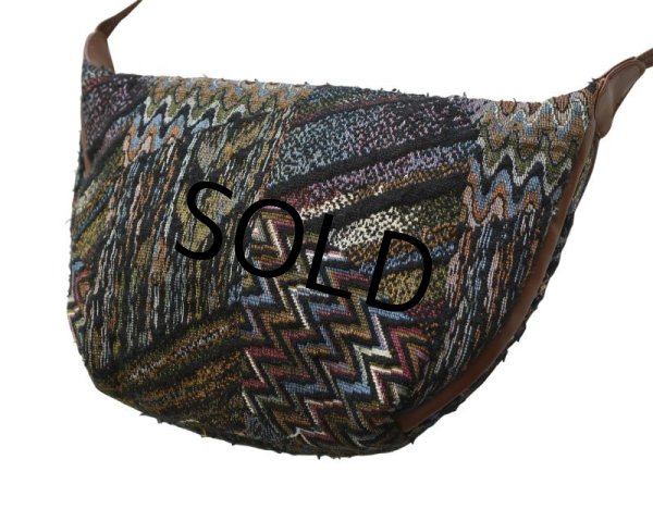 画像6: 【Contessa】【ビンテージ】【ブラウン】【マルチパターン】【総柄】【ショルダーバッグ】【ショルダーポーチ】  (6)