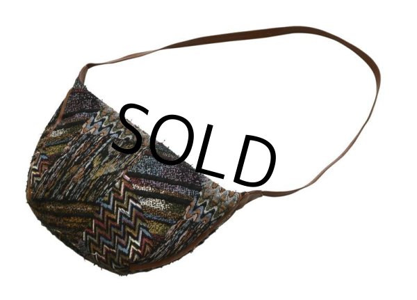 画像1: 【Contessa】【ビンテージ】【ブラウン】【マルチパターン】【総柄】【ショルダーバッグ】【ショルダーポーチ】  (1)