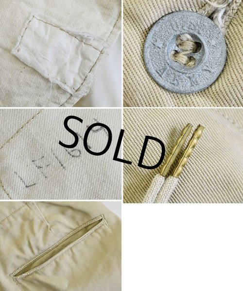 画像2: 1910's【WW1】【ビンテージ】米軍実物【U.S.ARMY】メタルボタン【ジョッパーズ】【W32程度】  (2)