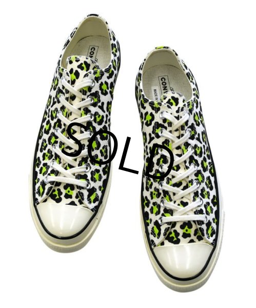 画像5: 【新品未使用】【コンバース】converse【CT70】【164410C】【白×黄緑】【ヒョウ柄】【チャックテイラー】【オールスター】【ローカット】【サイズ30.5cm】  (5)