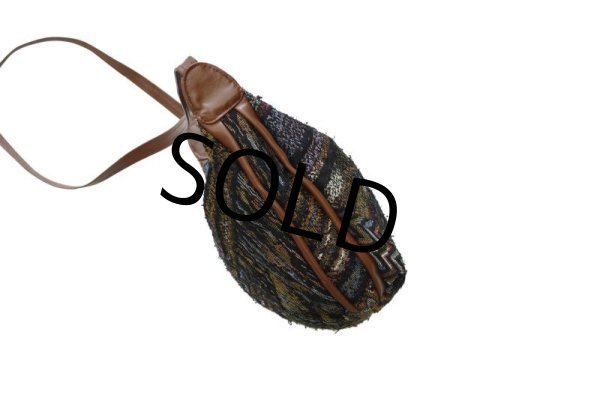 画像5: 【Contessa】【ビンテージ】【ブラウン】【マルチパターン】【総柄】【ショルダーバッグ】【ショルダーポーチ】  (5)