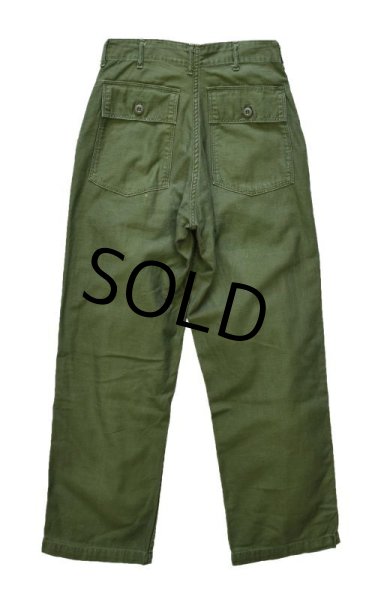 画像5: 60's【米軍実物】【ビンテージ】【ベイカーパンツ】【ボタンフライ】【ユーティリティパンツ】【30X31】  (5)