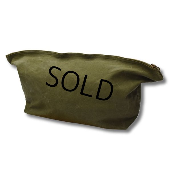 画像6: 40's【ビンテージ】【米軍】【U.S.ARMY】コの字止めタロン コットンバッグ【トラベルバッグ】  (6)