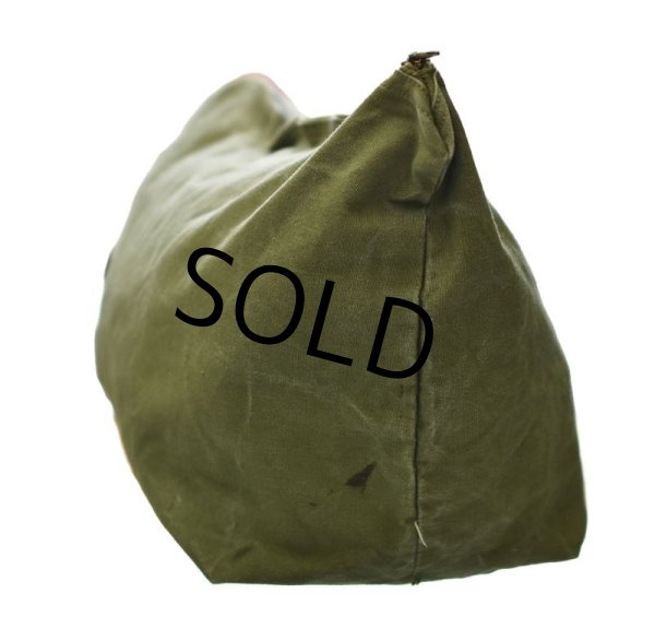 画像5: 40's【ビンテージ】【米軍】【U.S.ARMY】コの字止めタロン コットンバッグ【トラベルバッグ】  (5)