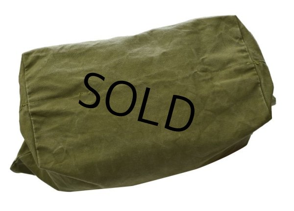 画像7: 40's【ビンテージ】【米軍】【U.S.ARMY】コの字止めタロン コットンバッグ【トラベルバッグ】  (7)