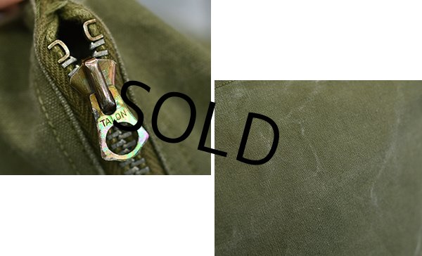 画像3: 40's【ビンテージ】【米軍】【U.S.ARMY】コの字止めタロン コットンバッグ【トラベルバッグ】  (3)