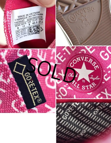 画像2: 【新品未使用】【コンバース】converse【CT70】【ピンク】GORE-TEX【ゴアテックス】【チャックテイラー】【ハイカット】【サイズ 27.5cm】  (2)