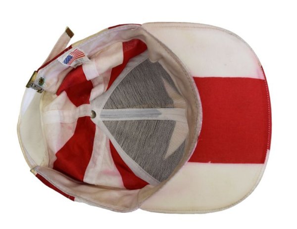 画像7: 【USA製】【ビンテージ】星条旗【キャップ】【白×赤×青】フリーサイズ   (7)