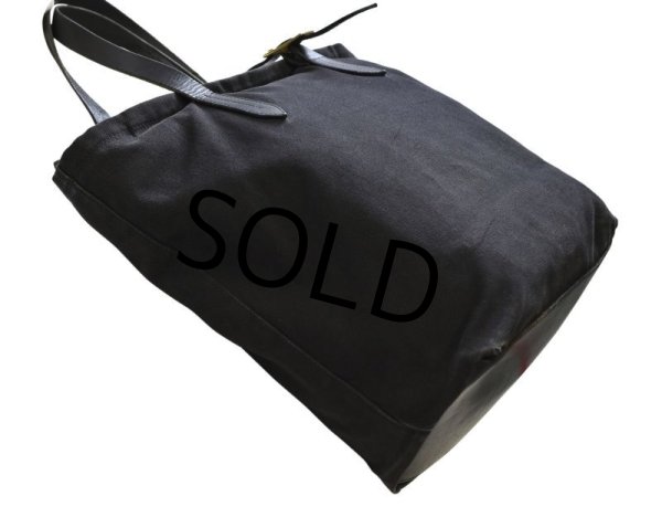 画像7: 【Kaufmann】カウフマン【黒】【レザーハンドル】【キャンバストートバッグ】  (7)